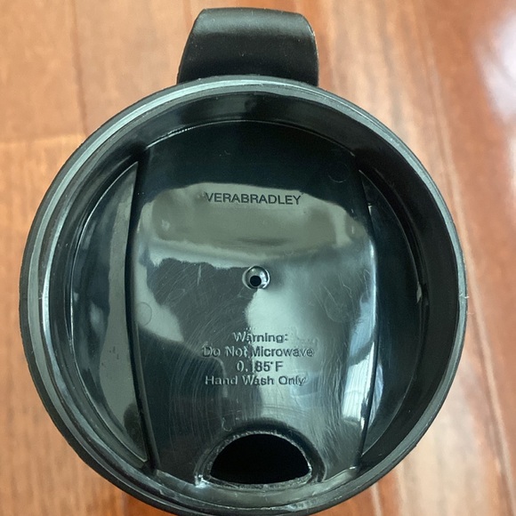 Vera Bradley Pink Paisley Tumbler Travel Mug with Flip Lid - Picture 7 of 12